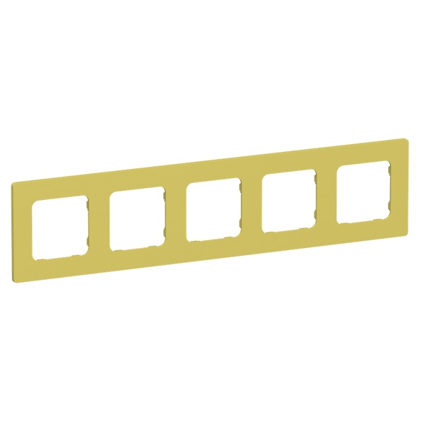 Рамка 5-местная ИЭК FLITE Classic РУ-5-К-ФлЖК желтый карри