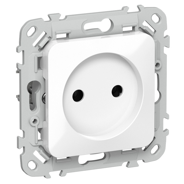 Розетка без заземления ИЭК FLITE РС01-0-ФлБ 10А белый