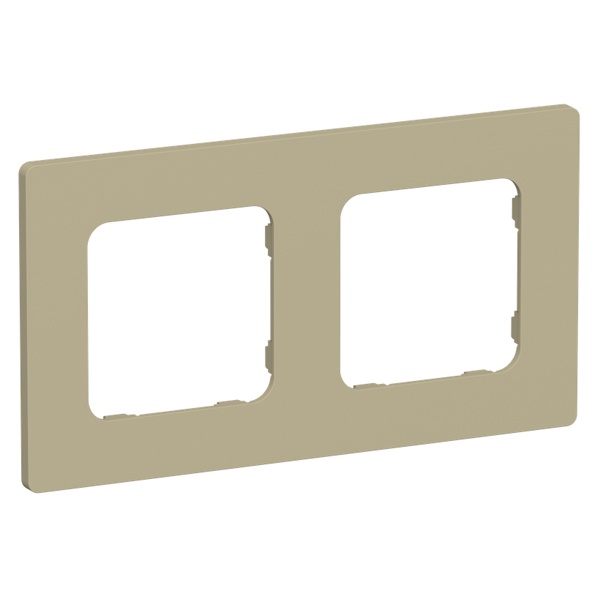 Рамка 2-местная ИЭК FLITE Classic РУ-2-К-ФлХ хаки