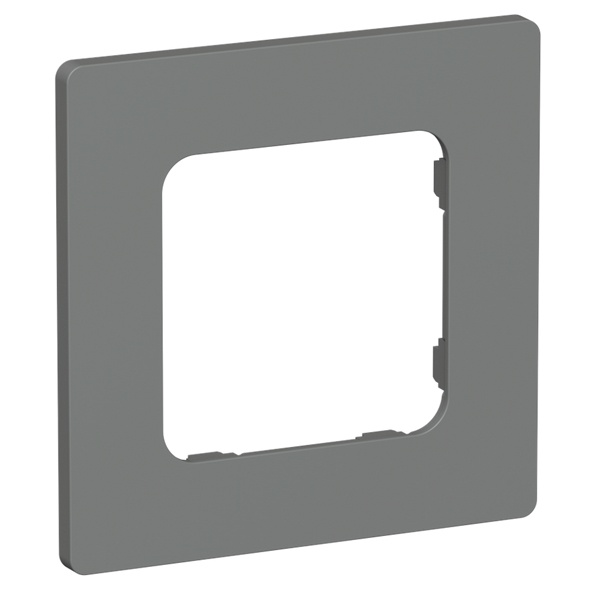 Рамка 1-местная ИЭК FLITE Classic РУ-1-К-ФлМА мокрый асфальт
