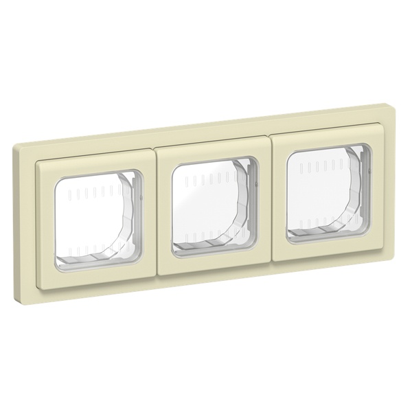 Рамка 3-местная ИЭК FLITE IP55 Рпро-3-55-ФлН навахо