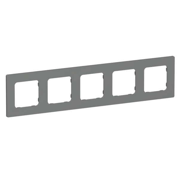 Рамка 5-местная ИЭК FLITE Classic РУ-5-К-ФлМА мокрый асфальт