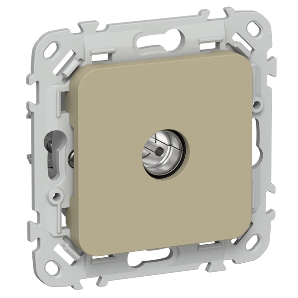 Розетка TV экранированная оконечная тип M ИЭК FLITE РТВм-1-1-1-ФлХ хаки