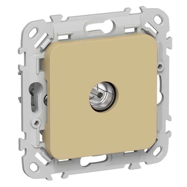 Розетка TV экранированная оконечная тип M ИЭК FLITE РТВм-1-1-1-ФлШм шамуа