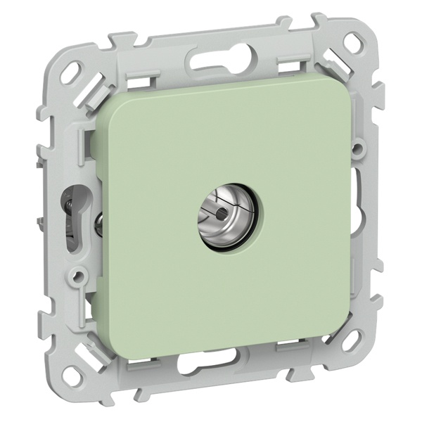 Розетка TV экранированная оконечная тип M ИЭК FLITE РТВм-1-1-1-ФлФ фисташковый