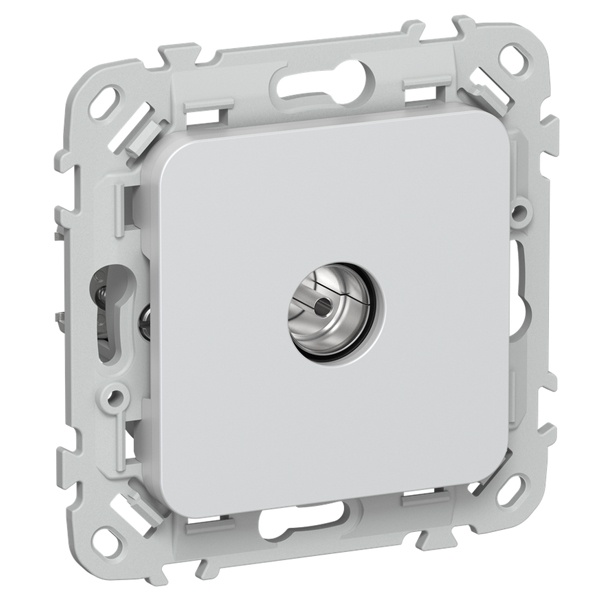 Розетка TV экранированная проходная тип M ИЭК FLITE РТВм-1-1-2-ФлЖ жемчуг