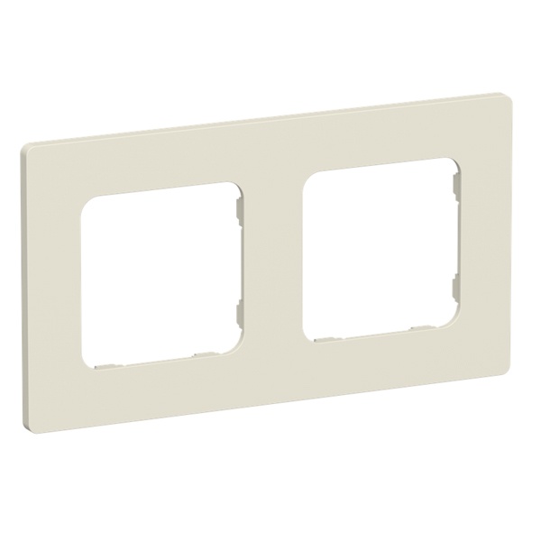 Рамка 2-местная ИЭК FLITE Classic РУ-2-К-ФлСл сливочный