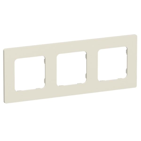 Рамка 3-местная ИЭК FLITE Classic РУ-3-К-ФлСл сливочный