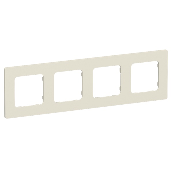 Рамка 4-местная ИЭК FLITE Classic РУ-4-К-ФлСл сливочный