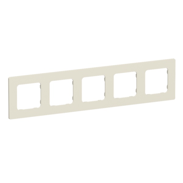 Рамка 5-местная ИЭК FLITE Classic РУ-5-К-ФлСл сливочный