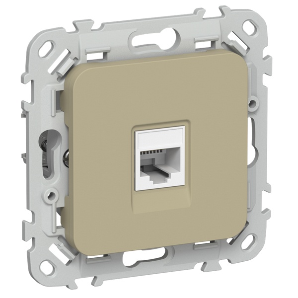 Розетка компьютерная ИЭК FLITE РК5е-1-0-ФлХ RJ45 кат.5E UTP хаки