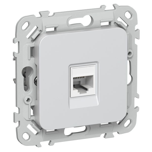 Розетка компьютерная ИЭК FLITE РК6-1-0-ФлЖ RJ45 кат.6 UTP жемчуг