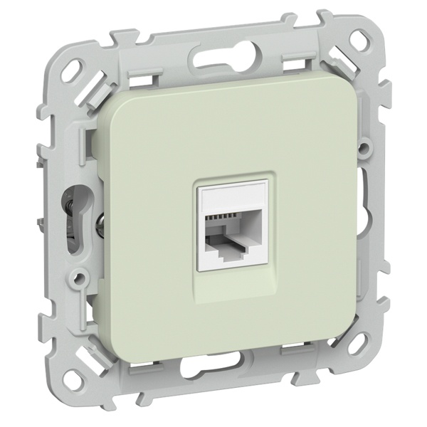 Розетка компьютерная ИЭК FLITE РК6-1-0-ФлП RJ45 кат.6 UTP панг