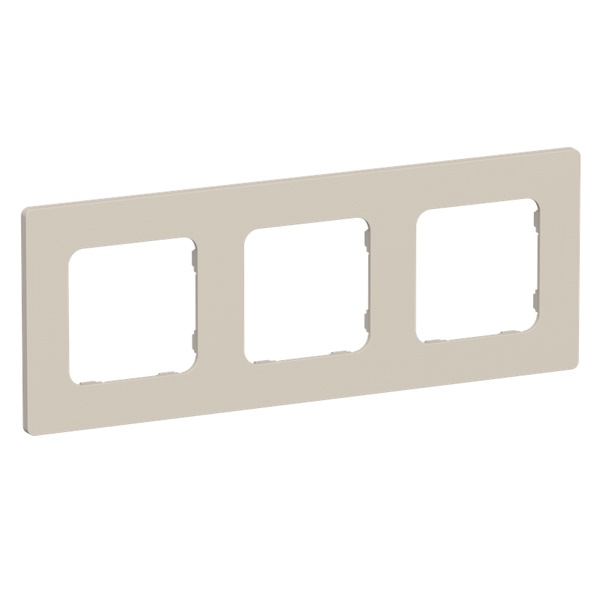 Рамка 3-местная ИЭК FLITE Classic РУ-3-К-ФлЛ льняной