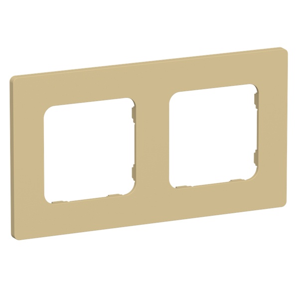 Рамка 2-местная ИЭК FLITE Classic РУ-2-К-ФлШм шамуа
