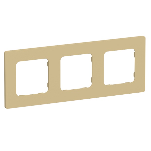Рамка 3-местная ИЭК FLITE Classic РУ-3-К-ФлШм шамуа