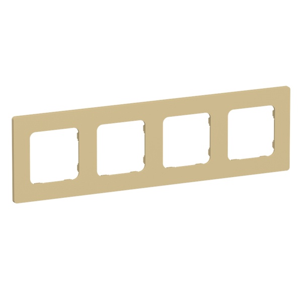 Рамка 4-местная ИЭК FLITE Classic РУ-4-К-ФлШм шамуа