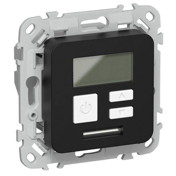 Термостат электронный с дисплеем ИЭК FLITE Т-ФлЧ 16А с датчиком 3м в комплекте черный