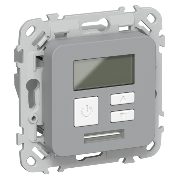 Термостат электронный с дисплеем ИЭК FLITE Т-ФлС 16А с датчиком 3м в комплекте серый