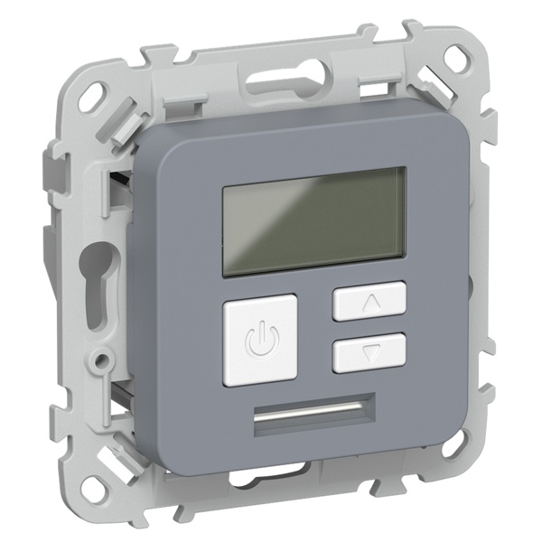 Термостат электронный с дисплеем ИЭК FLITE Т-ФлМ 16А с датчиком 3м в комплекте маренго