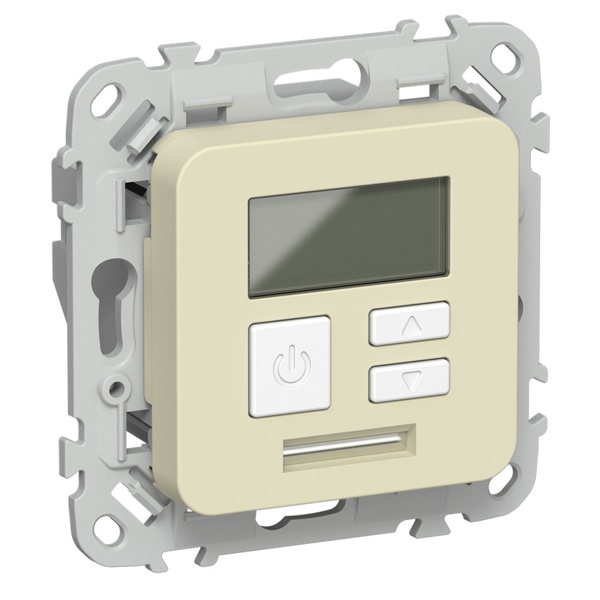 Термостат электронный с дисплеем ИЭК FLITE Т-ФлН 16А с датчиком 3м в комплекте навахо