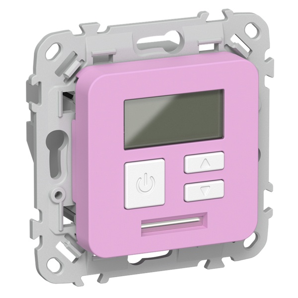 Термостат электронный с дисплеем ИЭК FLITE Т-ФлПр 16А с датчиком 3м в комплекте пурпурный