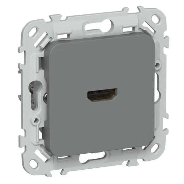 Розетка HDMI ИЭК FLITE РШДМА-ФлМА мокрый асфальт