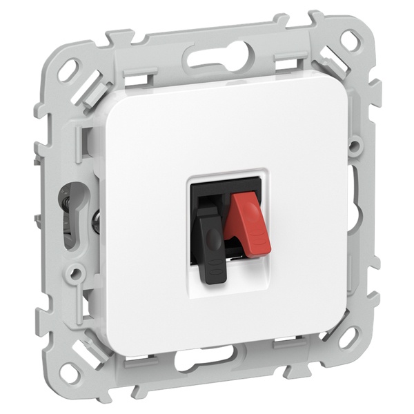 Розетка аудио ИЭК FLITE РА-1-ФлБ белый