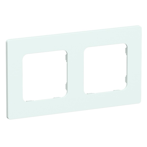 Рамка 2-местная ИЭК FLITE Classic РУ-2-К-ФлХЛ холодный лед