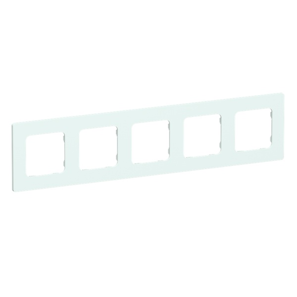 Рамка 5-местная ИЭК FLITE Classic РУ-5-К-ФлХЛ холодный лед