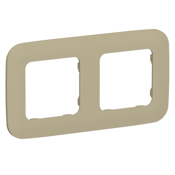 Рамка 2-местная ИЭК FLITE Artistic РУ-2-А-ФлХ хаки