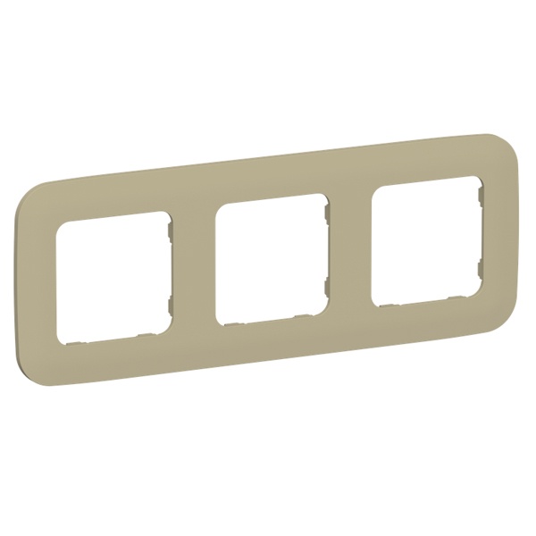 Рамка 3-местная ИЭК FLITE Artistic РУ-3-А-ФлХ хаки