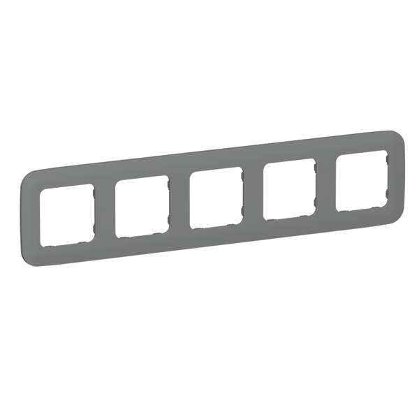 Рамка 5-местная ИЭК FLITE Artistic РУ-5-А-ФлМА мокрый асфальт