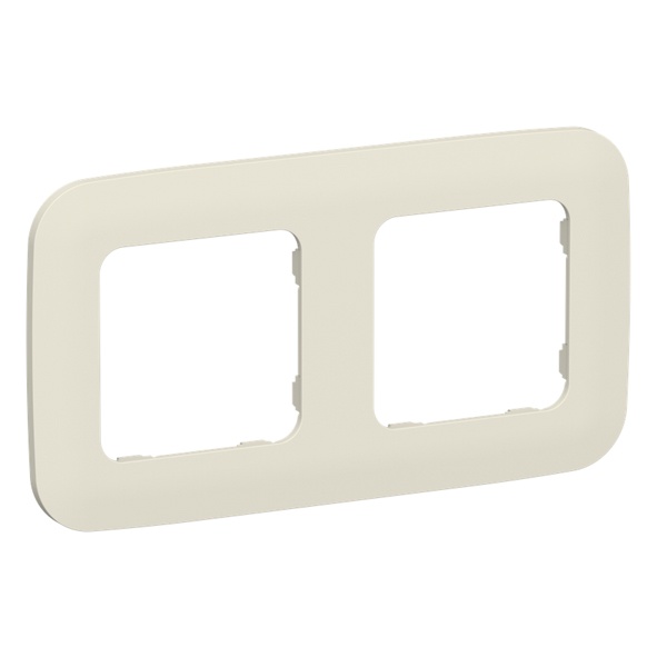Рамка 2-местная ИЭК FLITE Artistic РУ-2-А-ФлСл сливочный