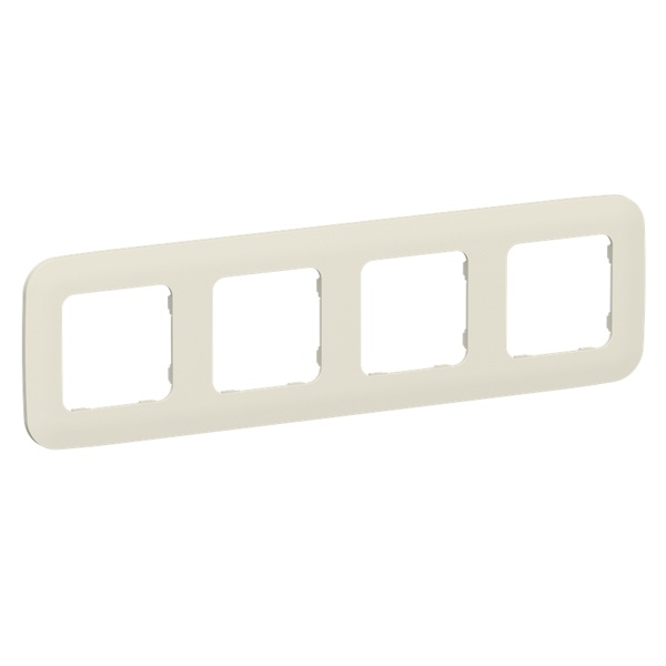 Рамка 4-местная ИЭК FLITE Artistic РУ-4-А-ФлСл сливочный