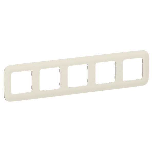 Рамка 5-местная ИЭК FLITE Artistic РУ-5-А-ФлСл сливочный