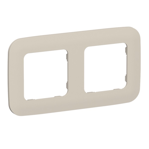 Рамка 2-местная ИЭК FLITE Artistic РУ-2-А-ФлЛ льняной