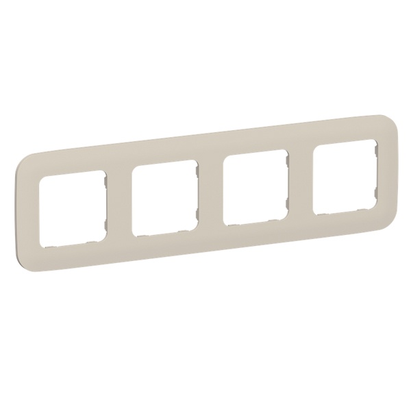 Рамка 4-местная ИЭК FLITE Artistic РУ-4-А-ФлЛ льняной