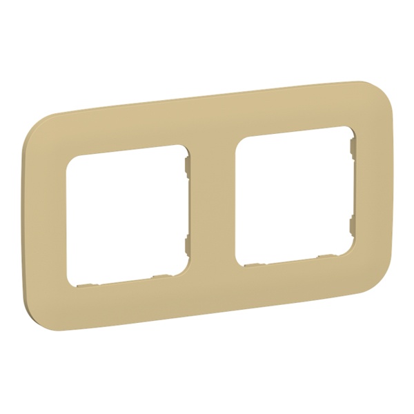 Рамка 2-местная ИЭК FLITE Artistic РУ-2-А-ФлШм шамуа