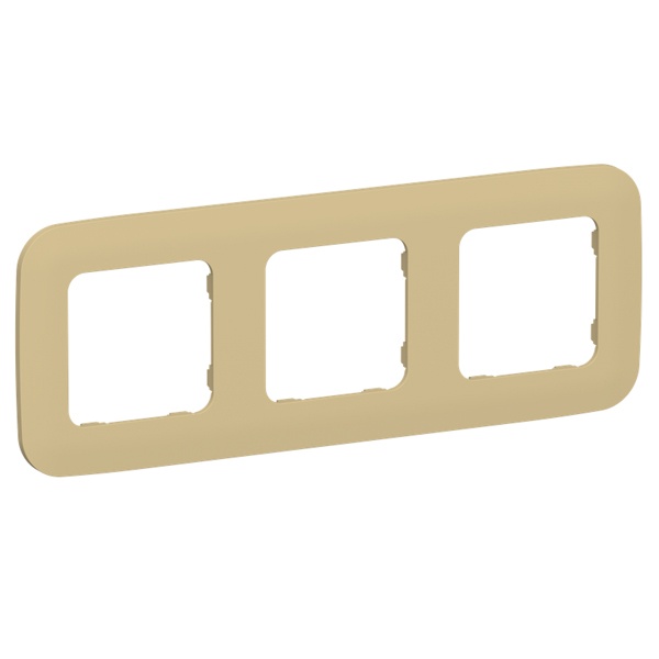 Рамка 3-местная ИЭК FLITE Artistic РУ-3-А-ФлШм шамуа