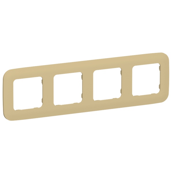 Рамка 4-местная ИЭК FLITE Artistic РУ-4-А-ФлШм шамуа