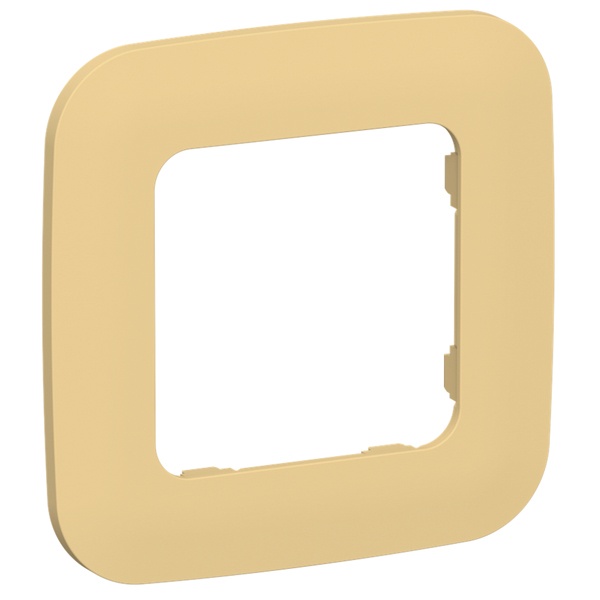 Рамка 1-местная ИЭК FLITE Artistic РУ-1-А-ФлЗ золотарник