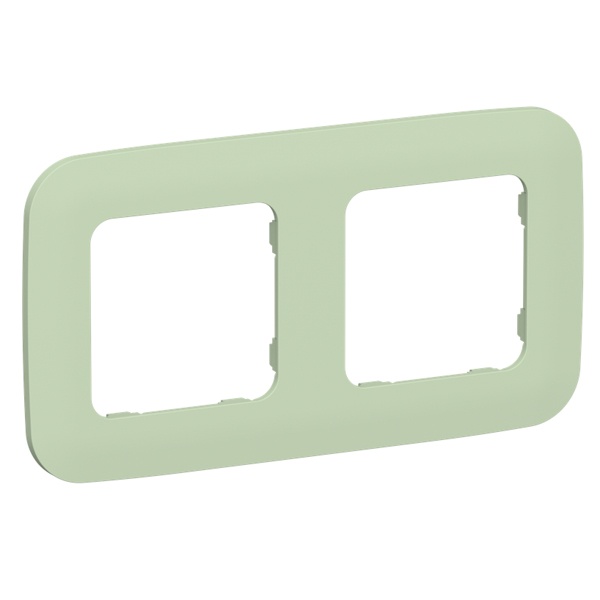 Рамка 2-местная ИЭК FLITE Artistic РУ-2-А-ФлФ фисташковый