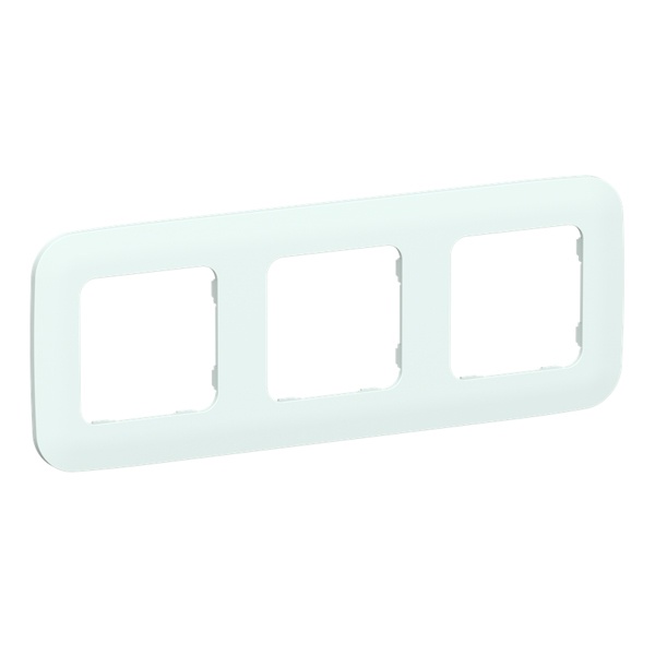 Рамка 3-местная ИЭК FLITE Artistic РУ-3-А-ФлХЛ холодный лед