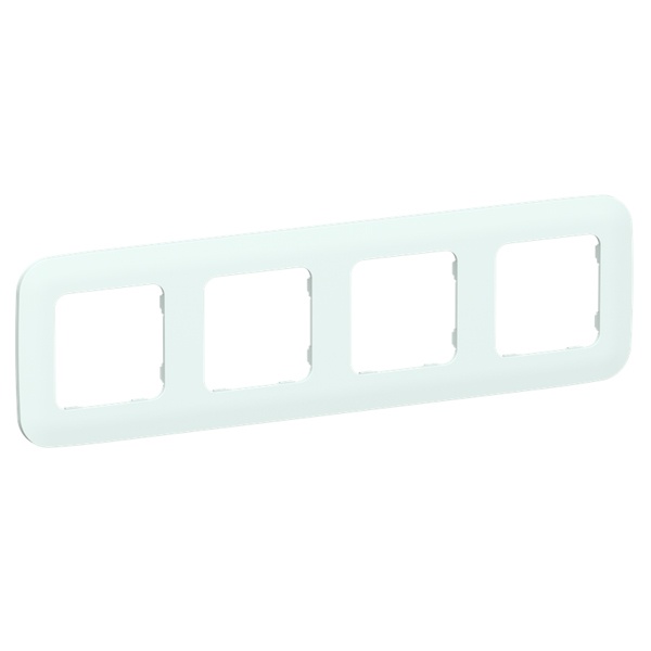 Рамка 4-местная ИЭК FLITE Artistic РУ-4-А-ФлХЛ холодный лед