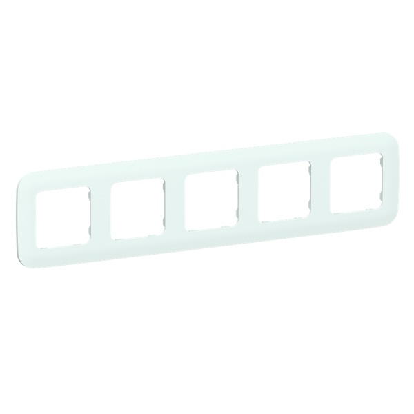 Рамка 5-местная ИЭК FLITE Artistic РУ-5-А-ФлХЛ холодный лед