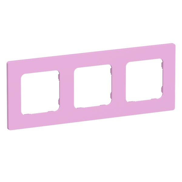 Рамка 3-местная ИЭК FLITE Classic РУ-3-К-ФлПр пурпурный
