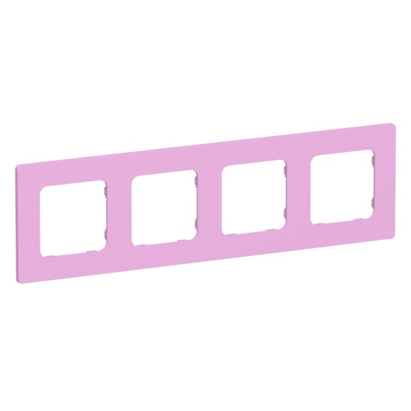 Рамка 4-местная ИЭК FLITE Classic РУ-4-К-ФлПр пурпурный