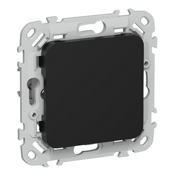 Заглушка с суппортом ИЭК FLITE ЗГ-ФлЧ черный