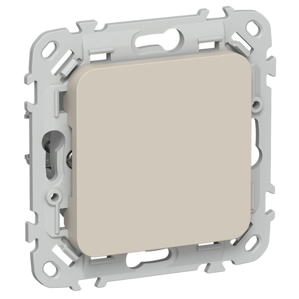 Заглушка с суппортом ИЭК FLITE ЗГ-ФлЛ льняной